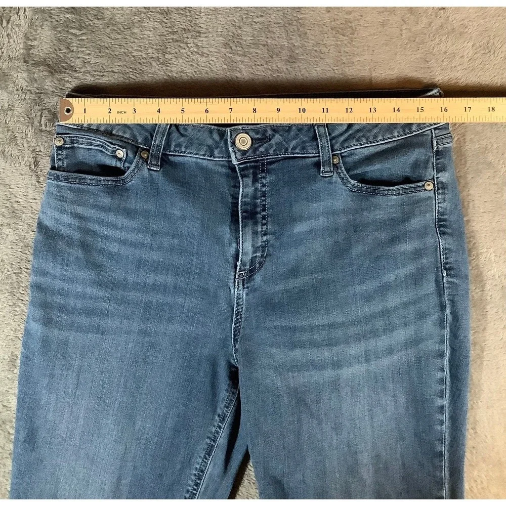 LC Lauren Conrad Women's Size 16 Skinny Jeans Medium Wash Blue Stretch Denim